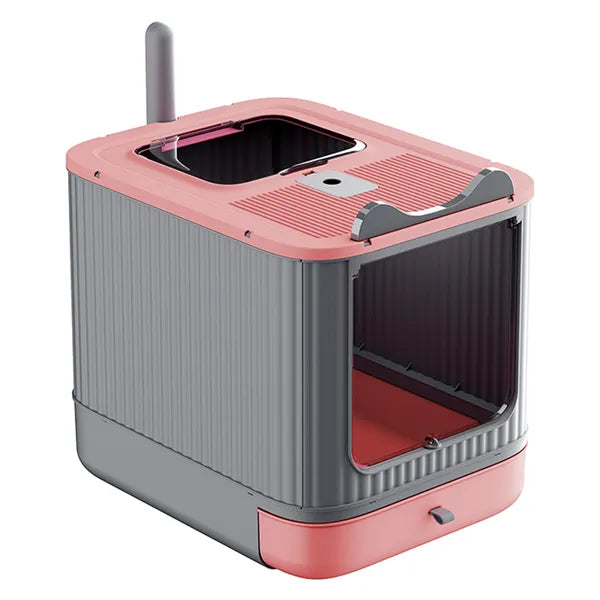 Premium Enclosed Cat Litter Box with Top & Front Entry – Odor Control Cat Toilet