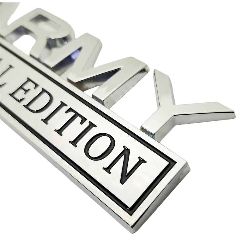 2PCS Army Special Edition 3D Metal Car Emblem Badge
