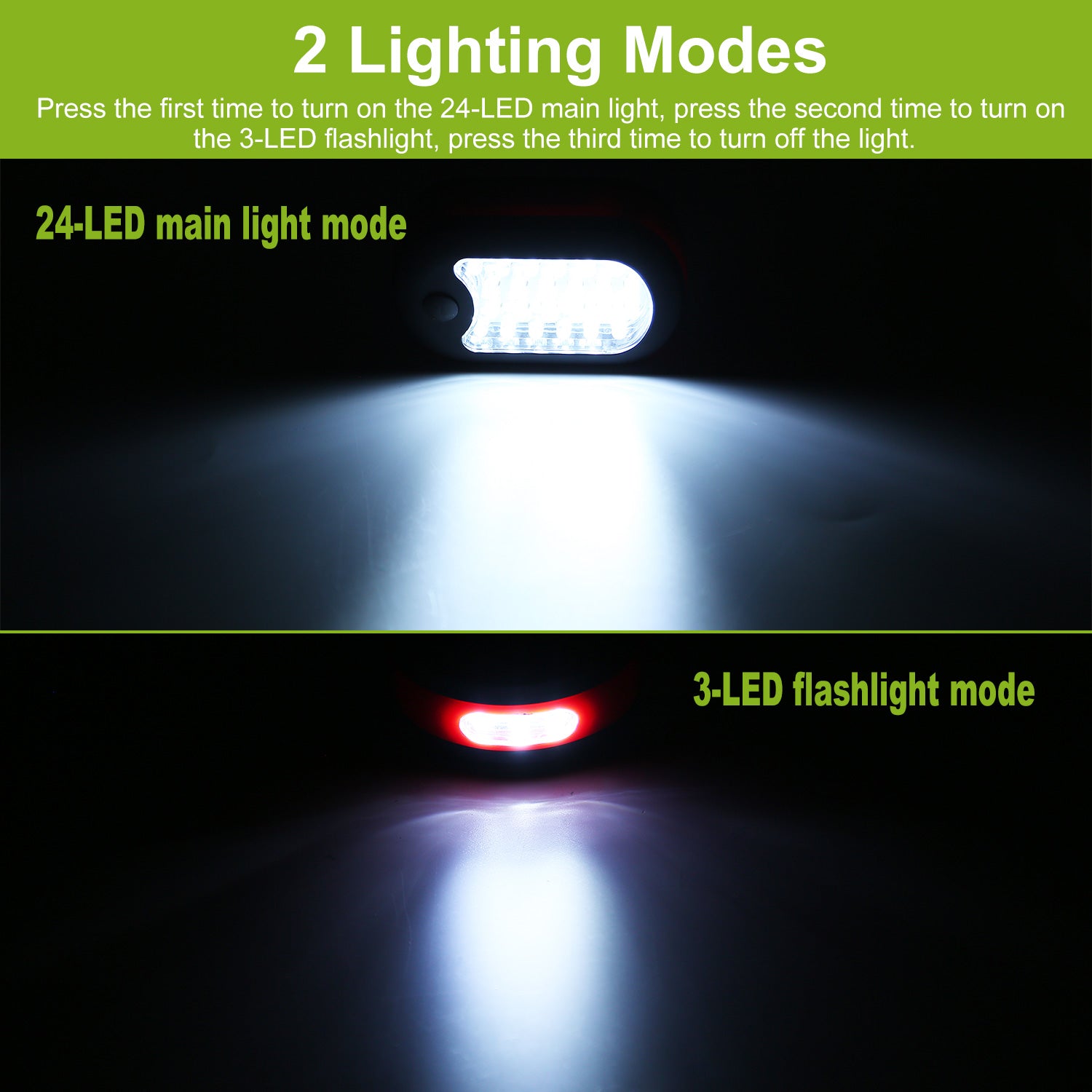 Ultra Bright Magnetic LED Work Light Portable Hook Emergency Lamp