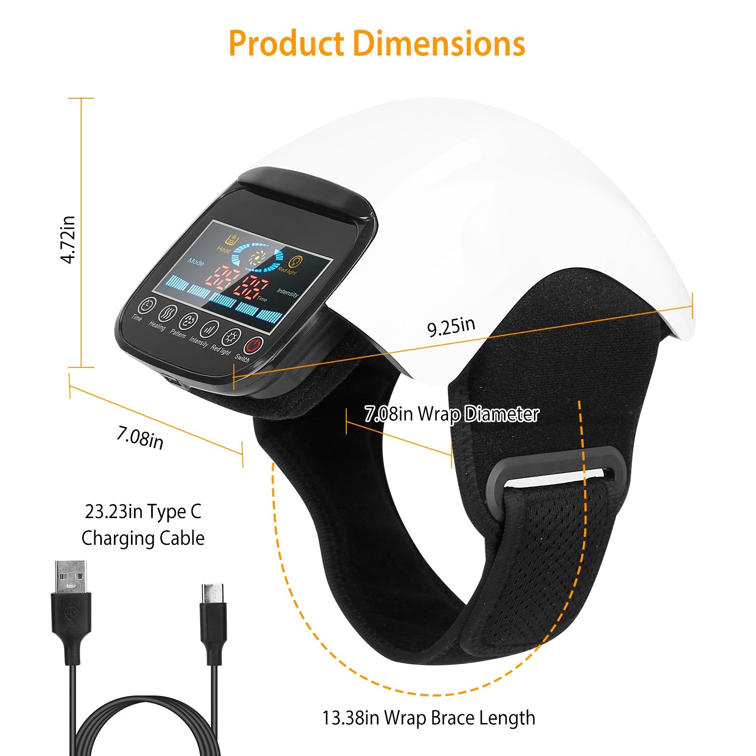 Advanced Knee Massager with Heat & Air Compression Pain Relief