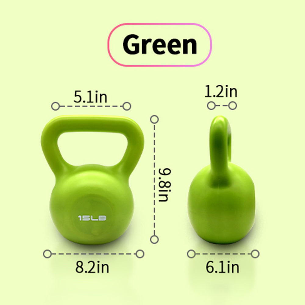 15lbs Set Vinyl Coated for Women Home Gym Workout with Comfortable Wide Handle