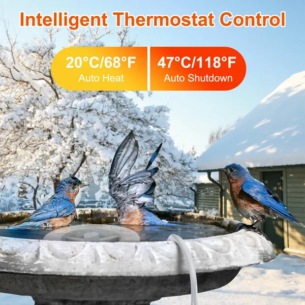 Powerful 70W Bird Bath Heater Outdoor Winter Deicer Waterproof