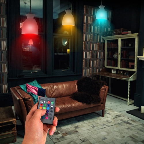 LED RGB Light Bulb 9W E27 Color Changing Remote Mood Lamp