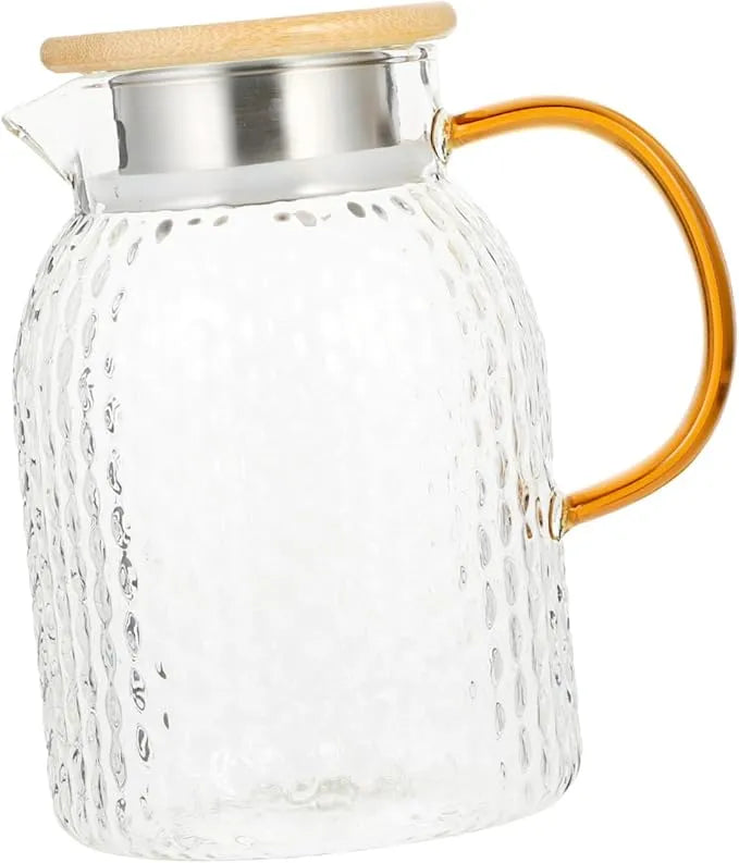 Large Capacity Water Pitcher with Lid Non Slip Juice Carafe