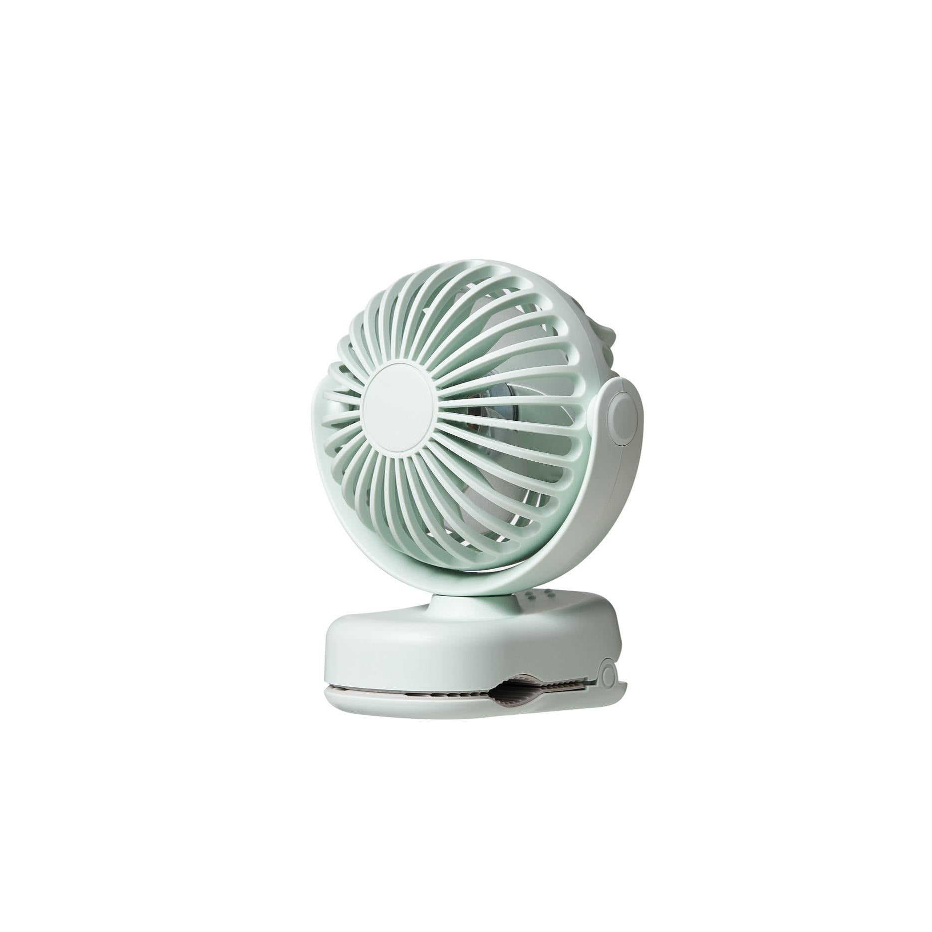 Powerful Portable Clip Fan USB Rechargeable Quiet Cooling