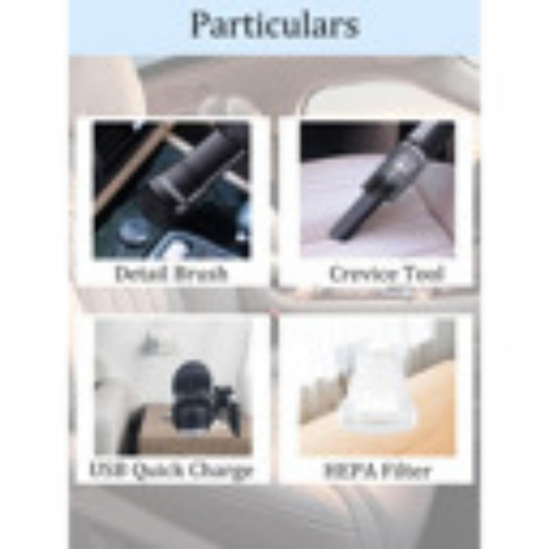 Wireless Handheld Car Vacuum Cleaner Strong Suction Mini