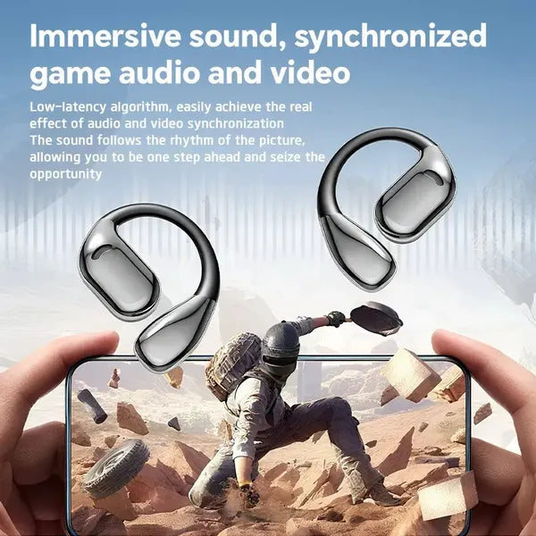 AI Translation Headset Wireless Bone-Conduction Smart Earbuds