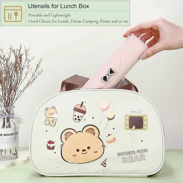 Travel Cutlery Set Stainless Steel Reusable Utensils Case