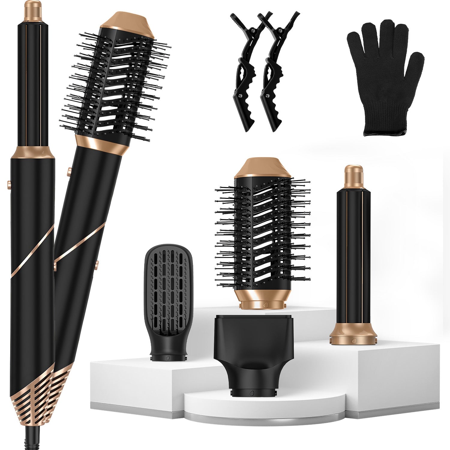 Professional 5-in-1 Hot Air Styler for Curling & Volumizing