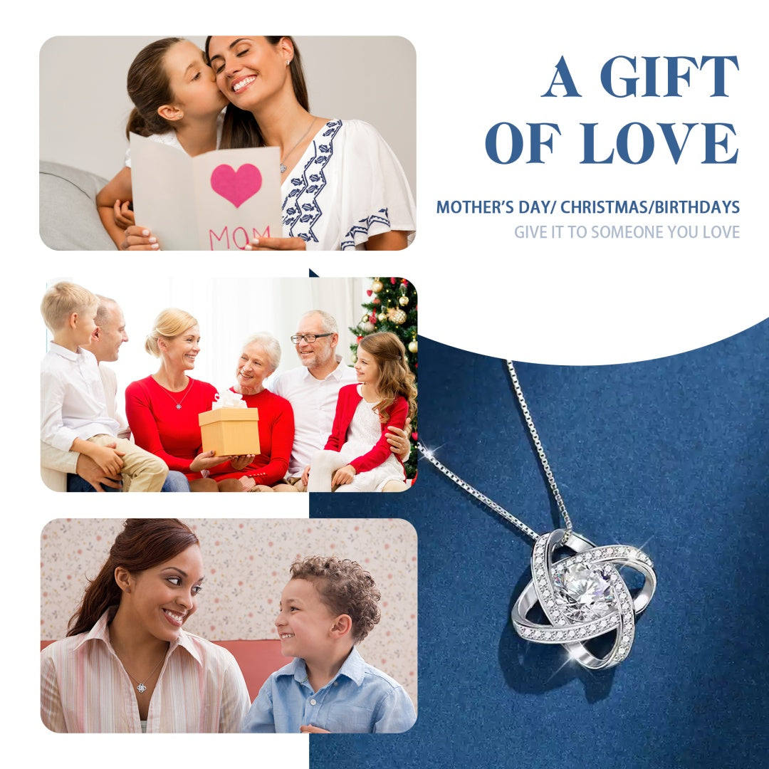 Luxury Crystal Pendant Necklace Elegant Orbit Design Jewelry