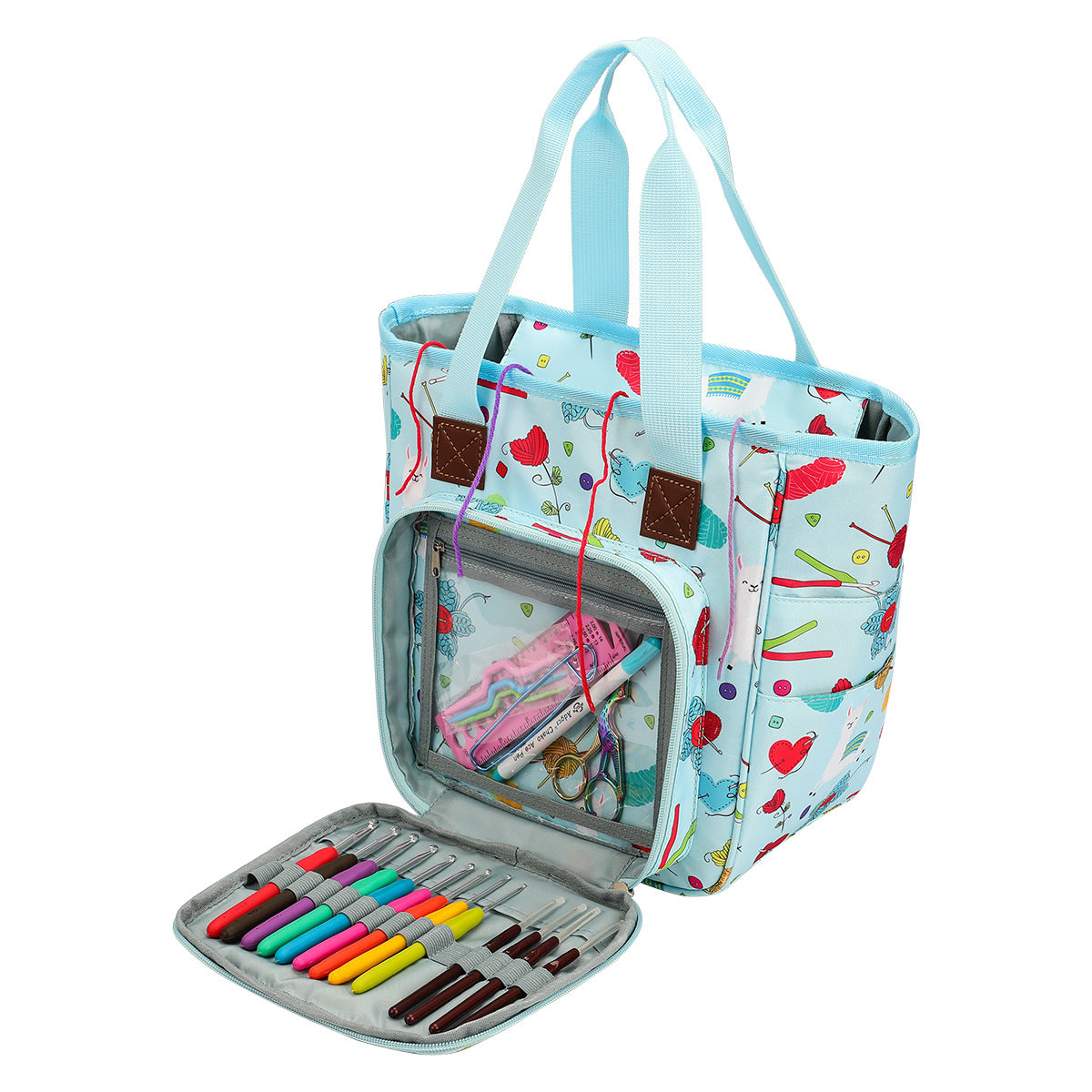Woven Storage Bag Durable Multi Purpose Organizer for Home Supplies Use