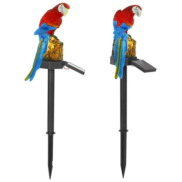 Charming Solar Parrot Garden Light Waterproof LED Outdoor Decor