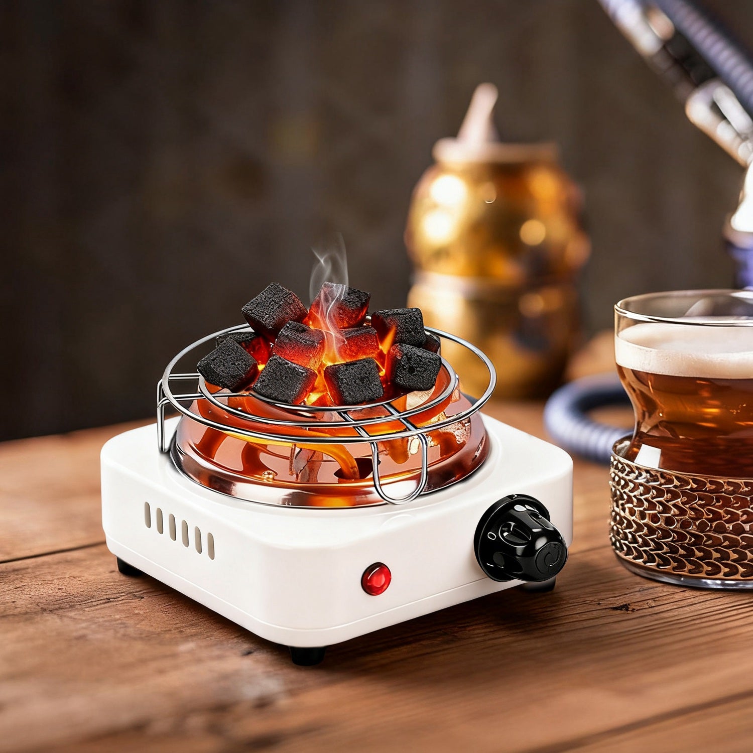 500W Electric Charcoal Burner Hookah Coal Heater Compact