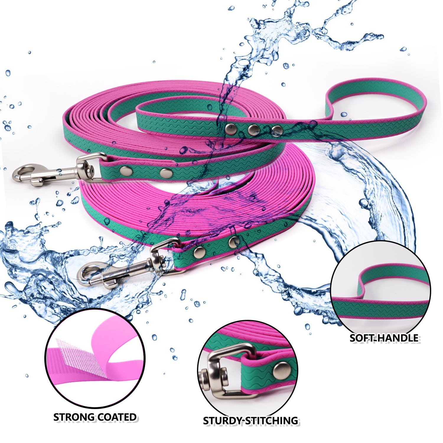 PVC Coated Two-Color Waterproof Training Rope for Strong Grip