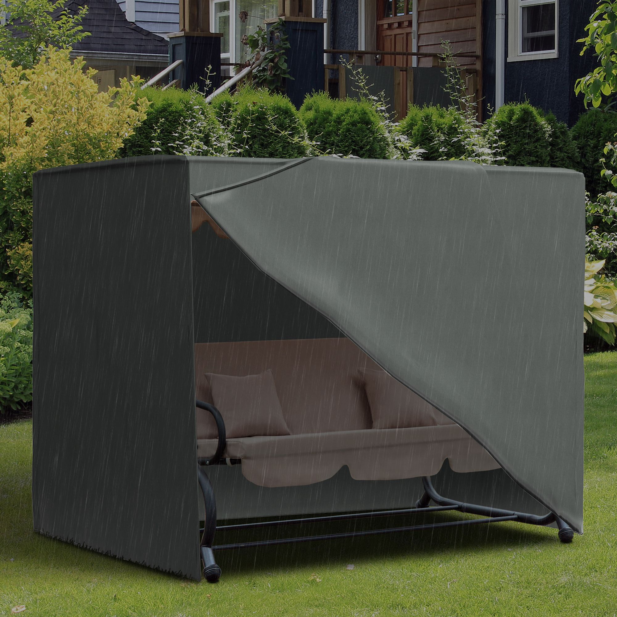 Waterproof Patio Swing Chair Cover Anti-UV Oxford Fabric Protector