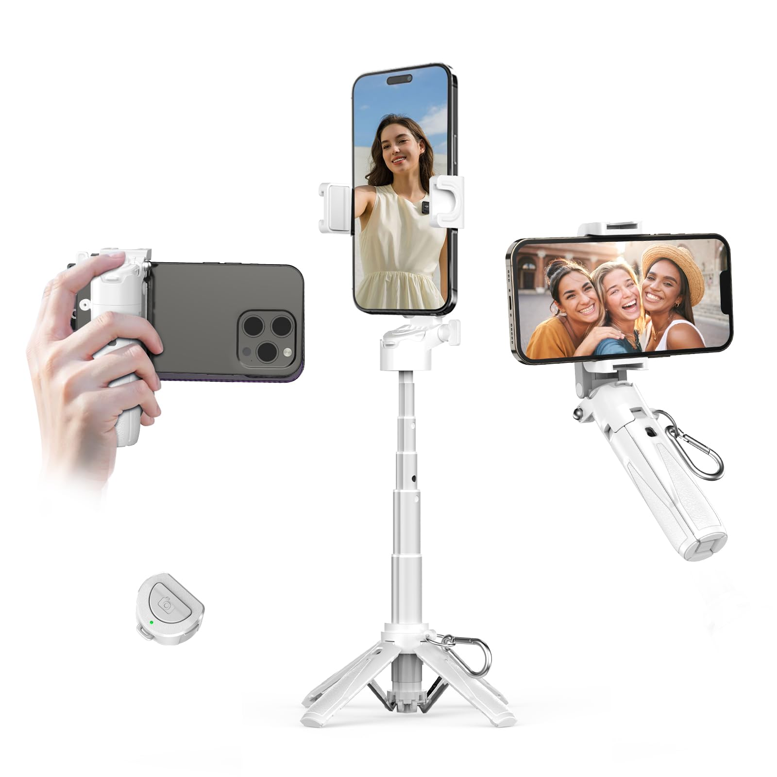 Mini Selfie Tripod 3 in 1 with Remote Foldable Phone Stand
