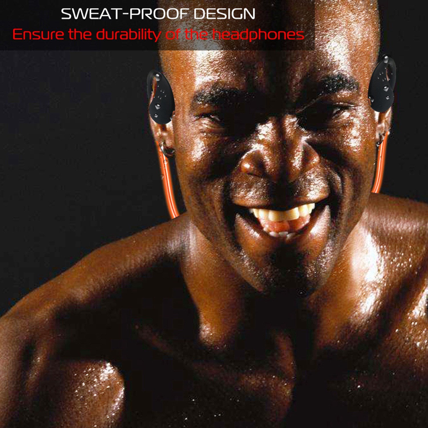 Wireless Neckband Bluetooth 4.1 Sport Earphones Sweatproof HD