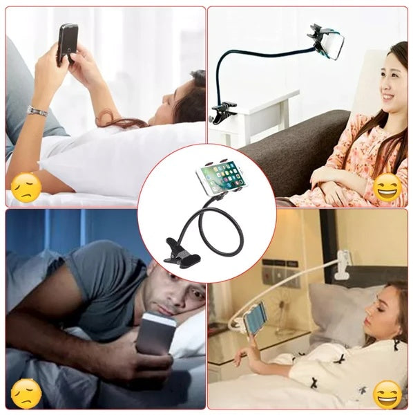 Flexible Gooseneck Phone Holder Universal Lazy Stand Clip Mount