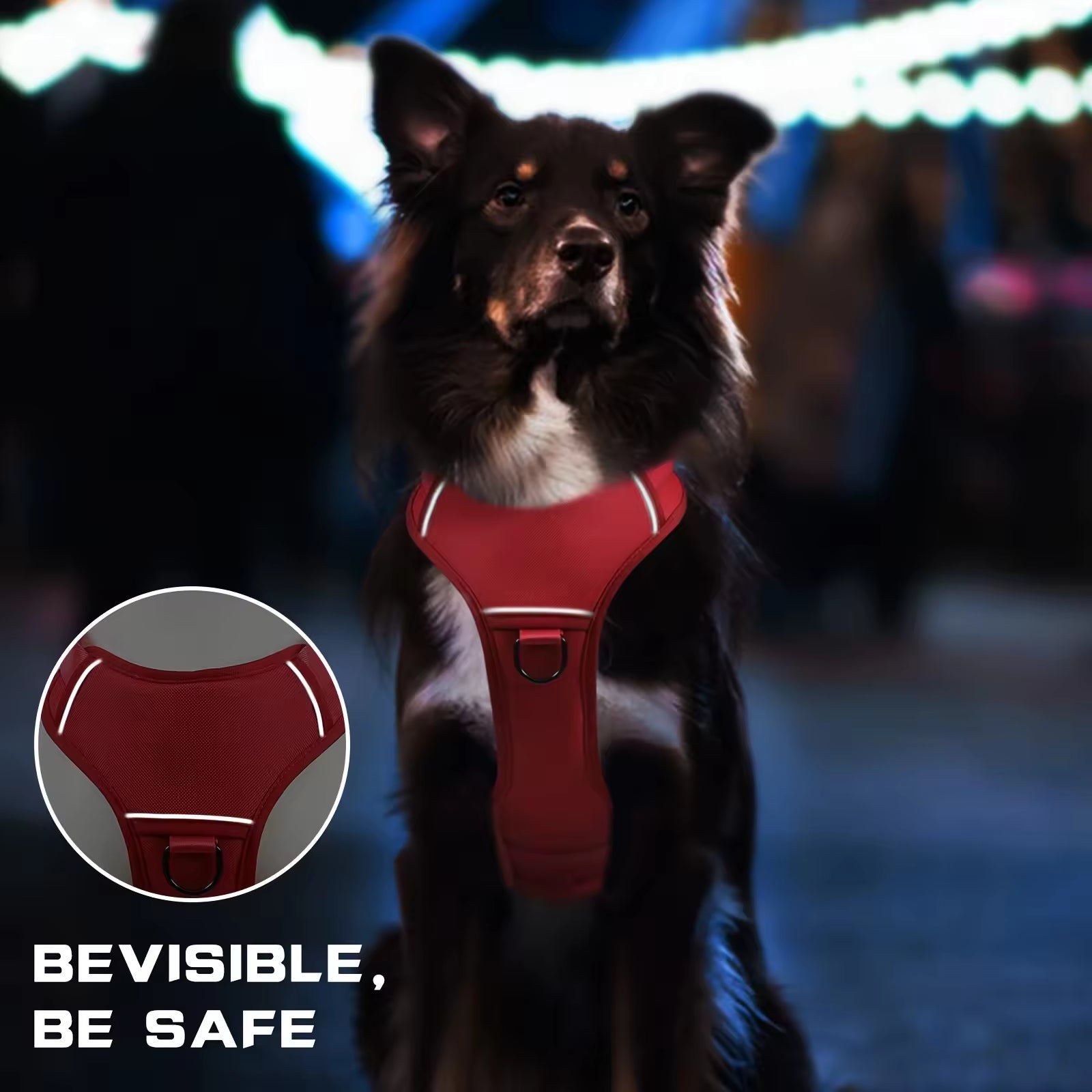 Heavy Duty Tactical Dog Harness Heat Resistant No Pull Vest