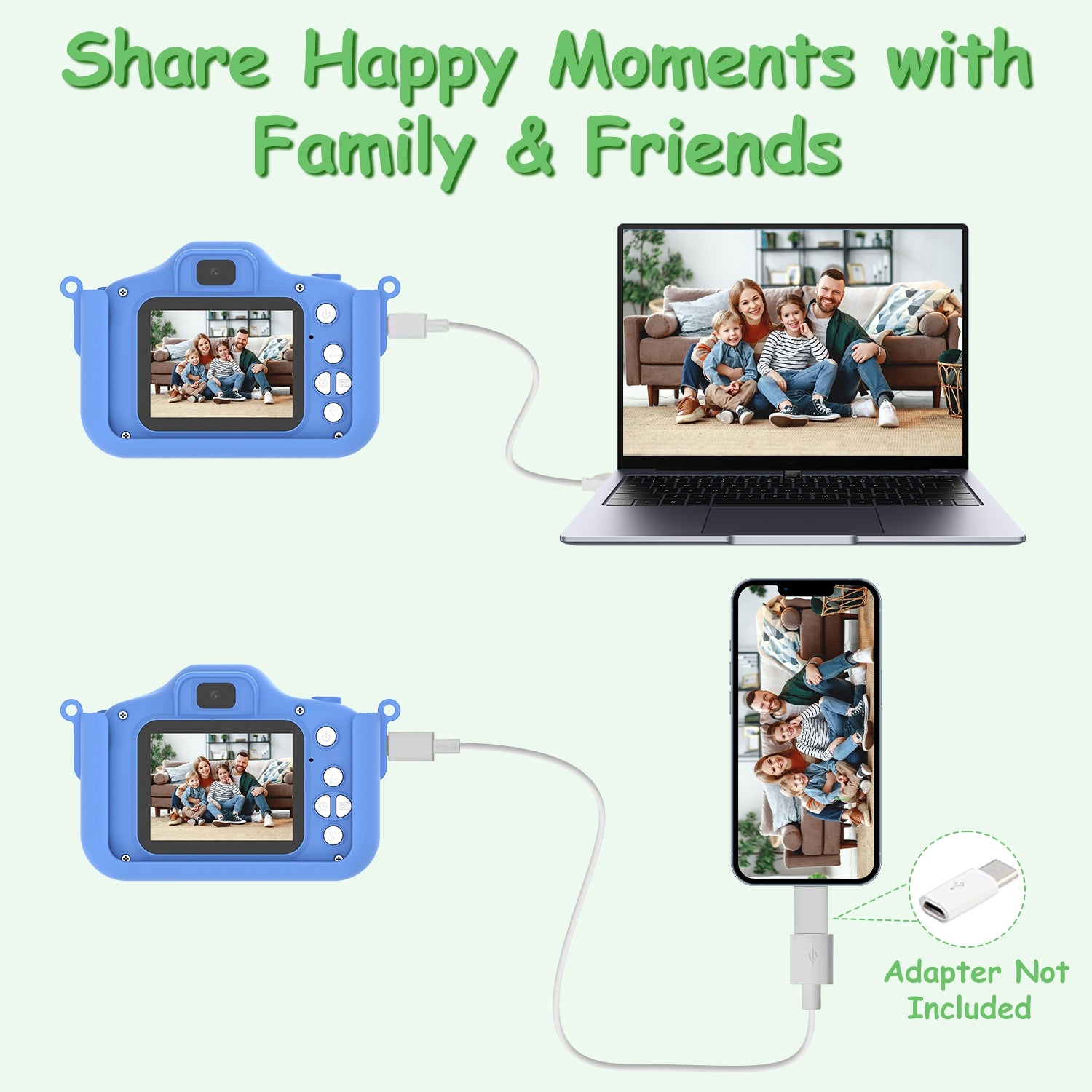 Dinosaur Kids Selfie Camera 48MP HD Digital Camera