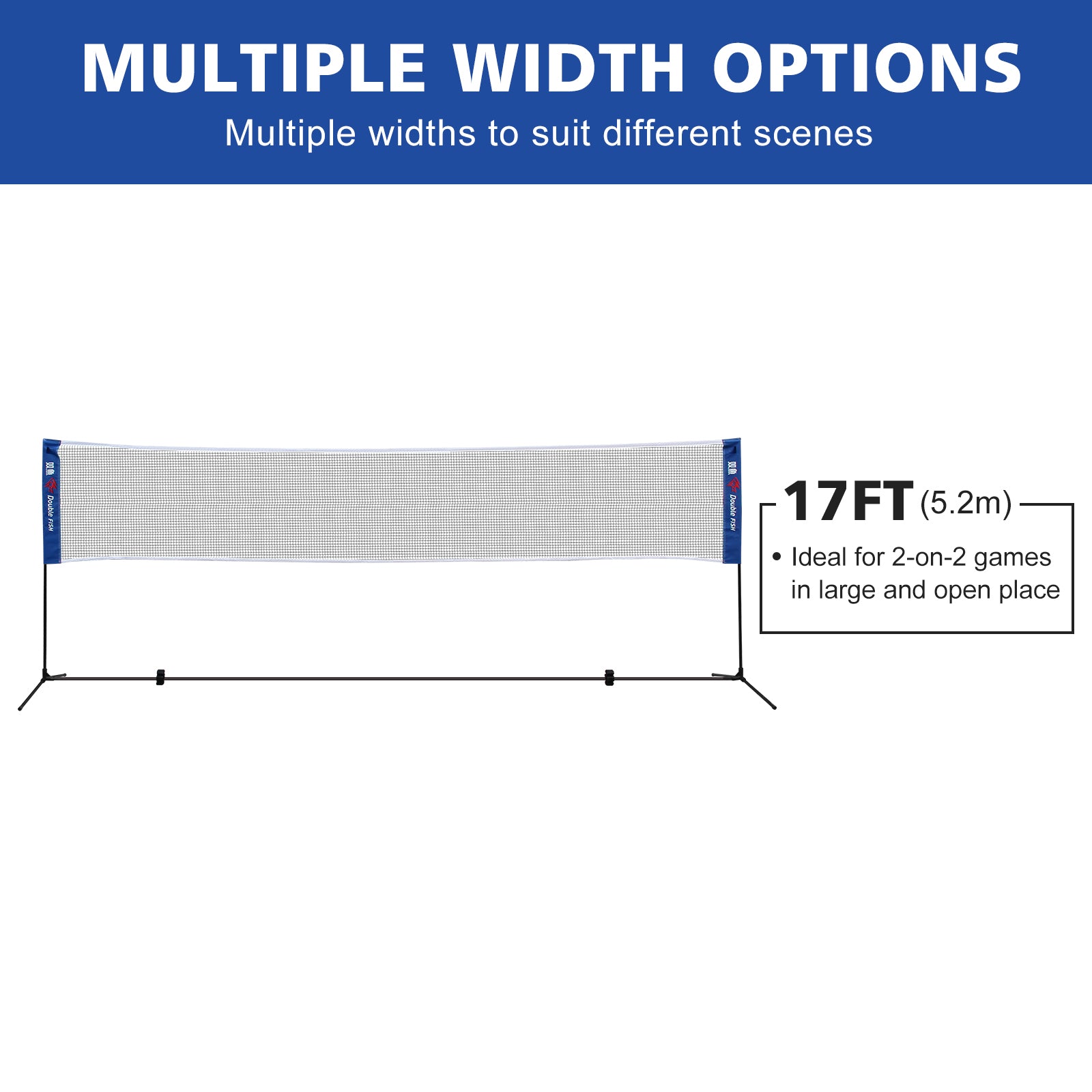 Portable Badminton Net Set Foldable for Indoor Outdoor Training