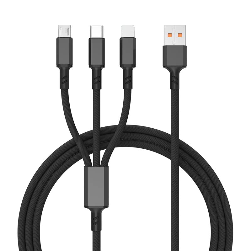 3 in 1 Charging Cable Type C Micro USB Multi Device Fast Charger Cord