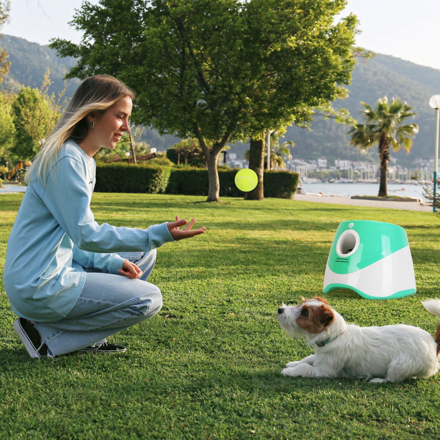 Premium Automatic Dog Ball Launcher with Adjustable Distance
