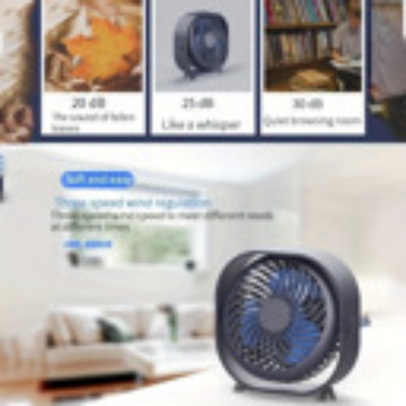 Rechargeable Desktop Mini Fan Portable Quiet Cooling
