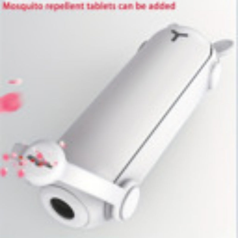 Portable 3-in-1 Folding Mini Fan Power Bank Flashlight Device