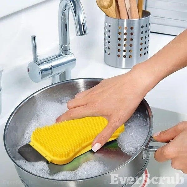 2 Pack Silicone Scrubbers All Purpose Kitchen Cleaning Brush