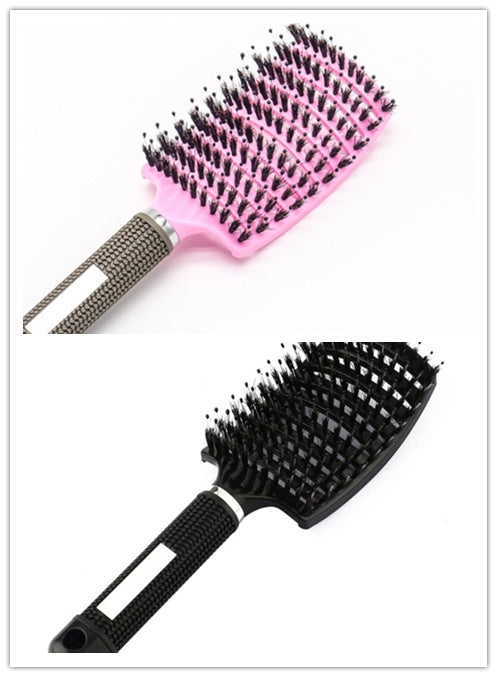 Bristle & Nylon Hair Brush for Detangling and Scalp Massage