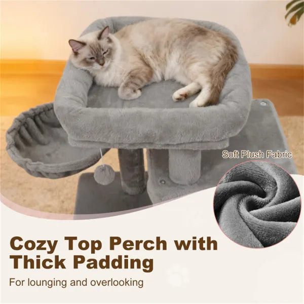 Premium Multi Level Cat Tree with Condo and Scratching Posts