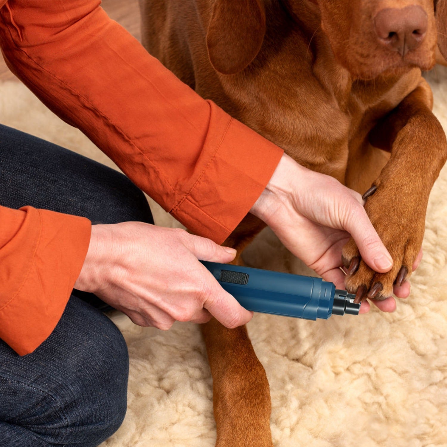 Premium Pet Nail Grinder USB Rechargeable Quiet Grooming Tool