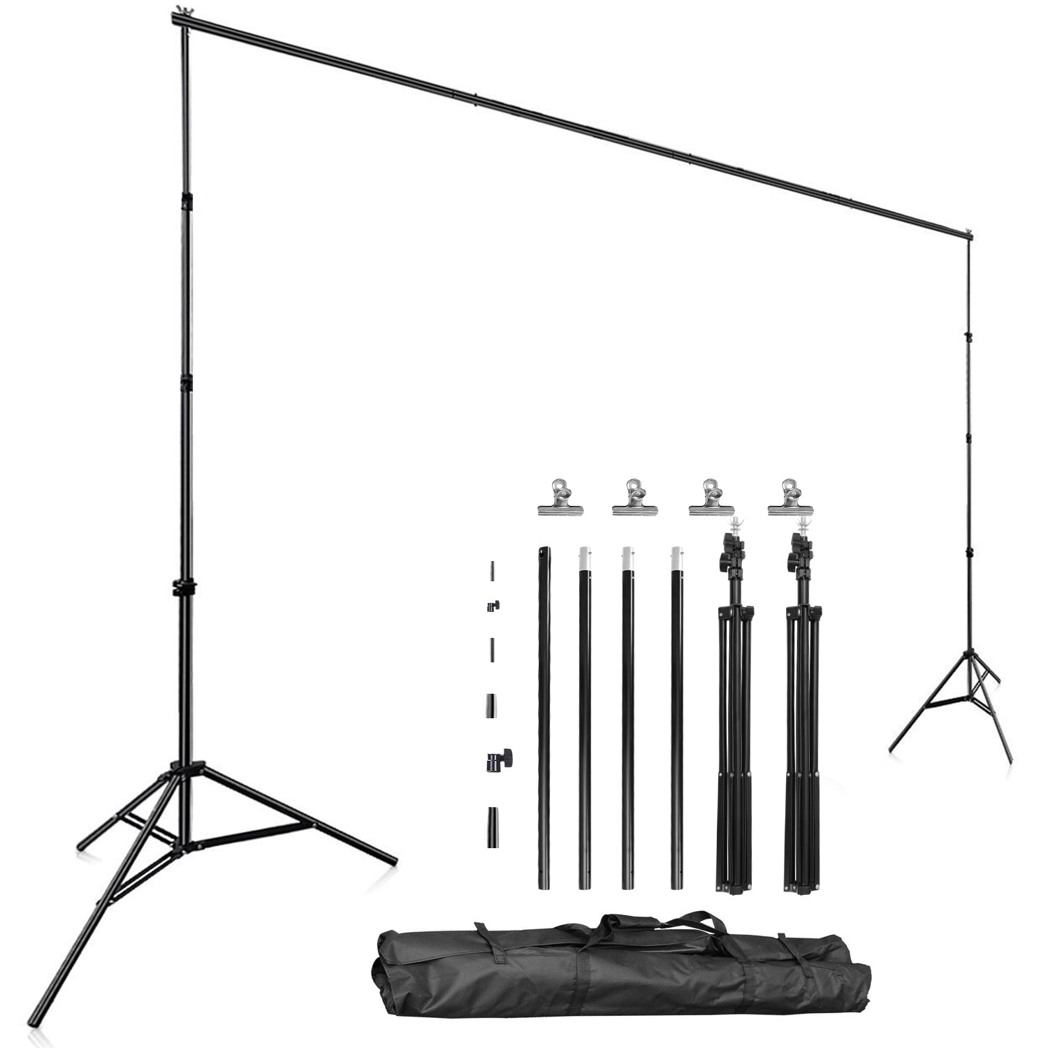 Adjustable Backdrop Stand 10ft Photography Support Kit