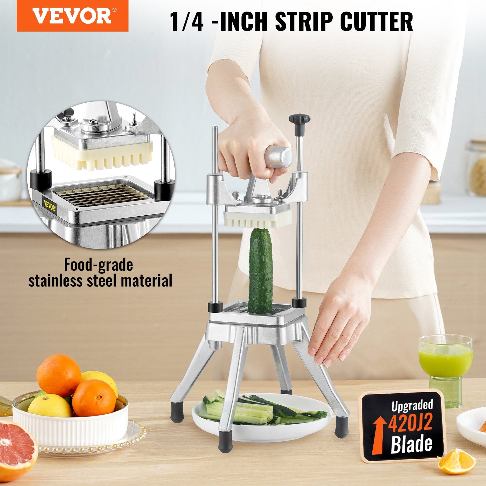 Commercial Vegetable Chopper Heavy Duty Stainless Steel Dicer