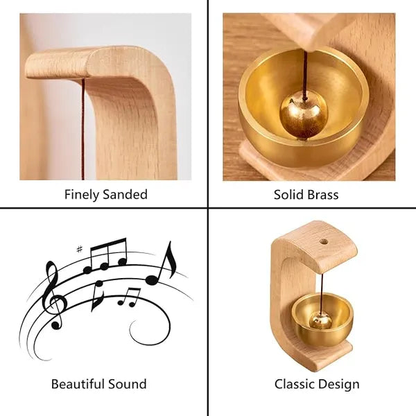 Premium Magnetic Door Chime Bell Wooden Ding Sound Shop