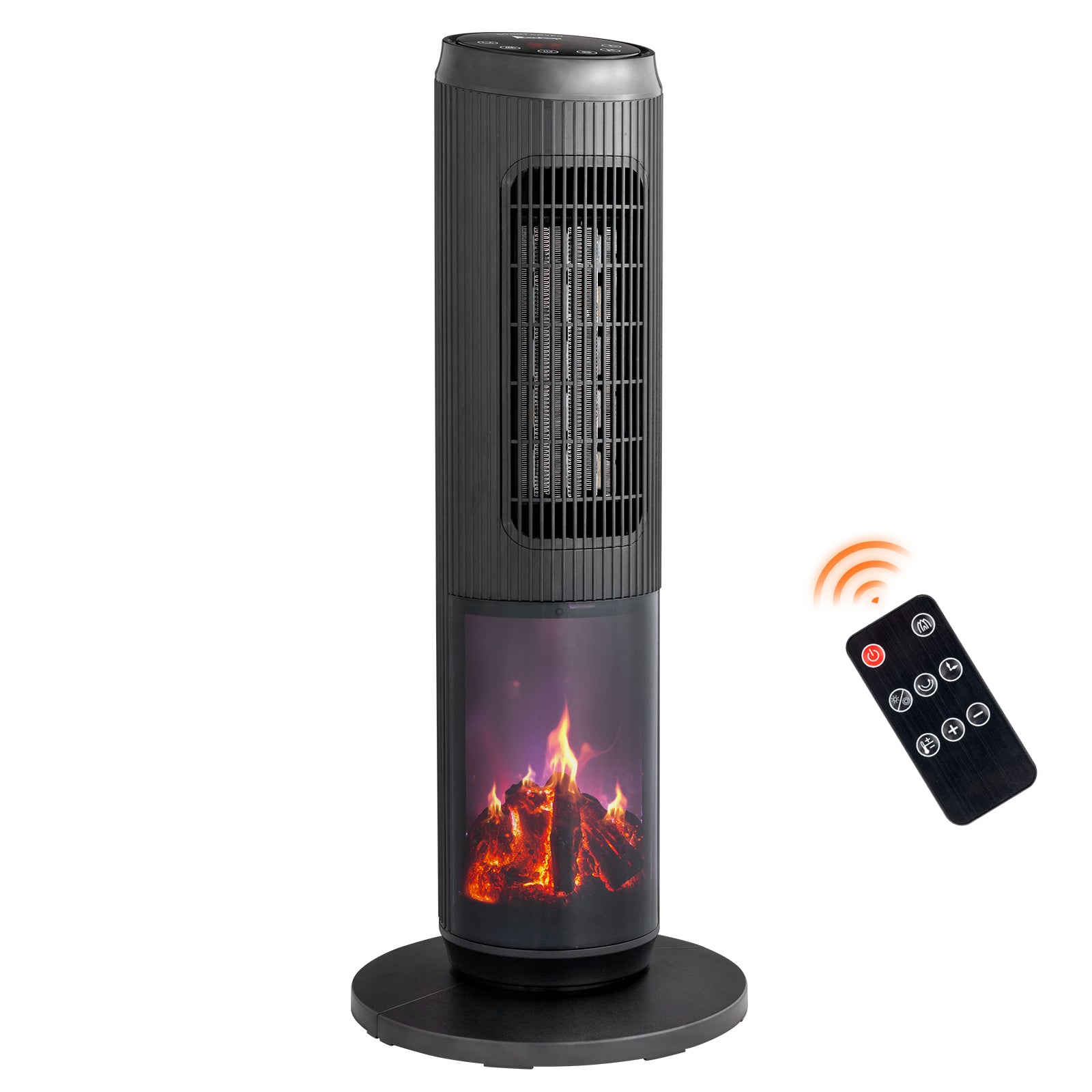 25 Inch Tower Space Heater with Remote and Oscillation