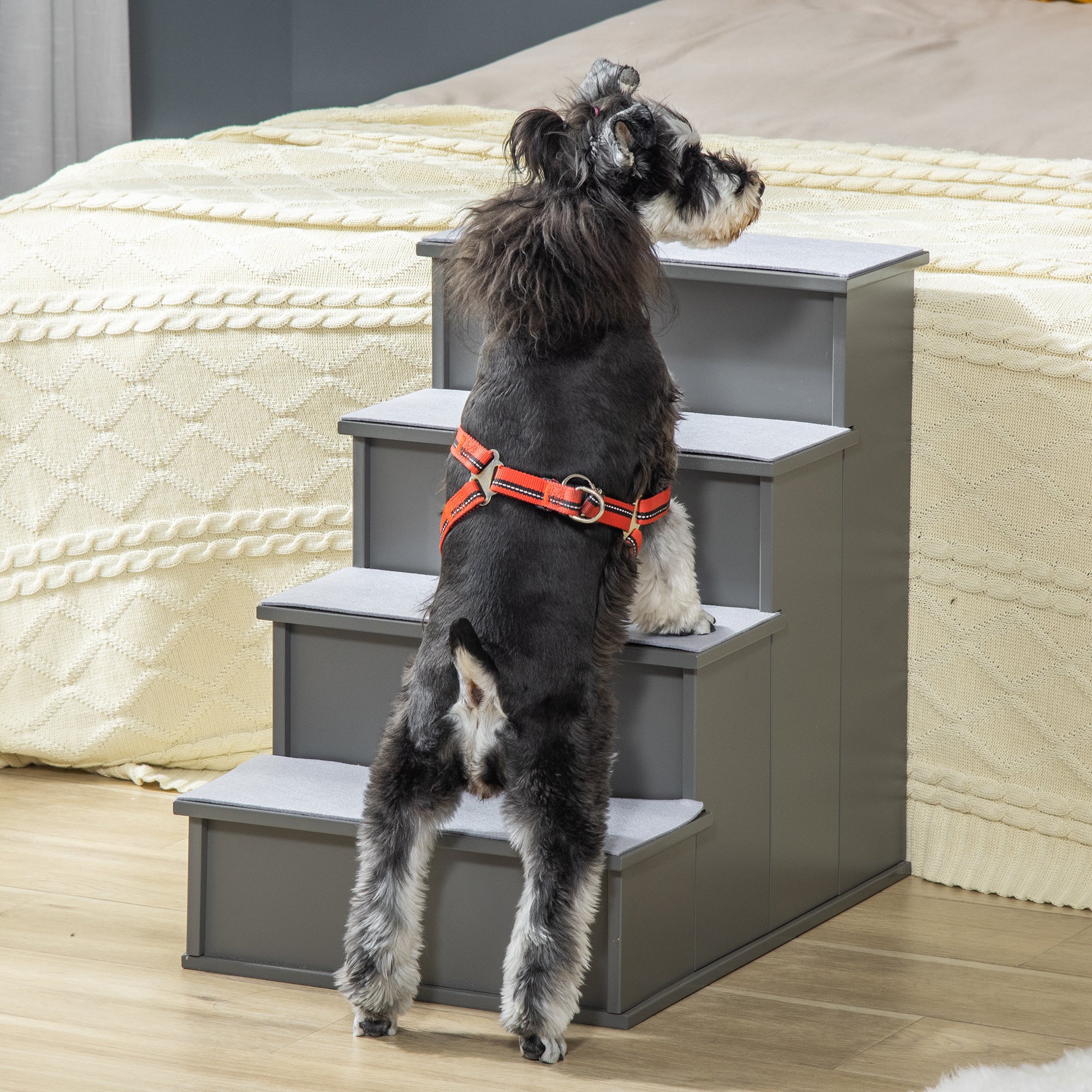 Premium Pet Stairs for Couch and Bed with Cushioned Cover