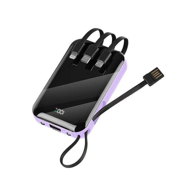 Portable Power Bank Fast Wireless Charging High Capacity Travel Charger