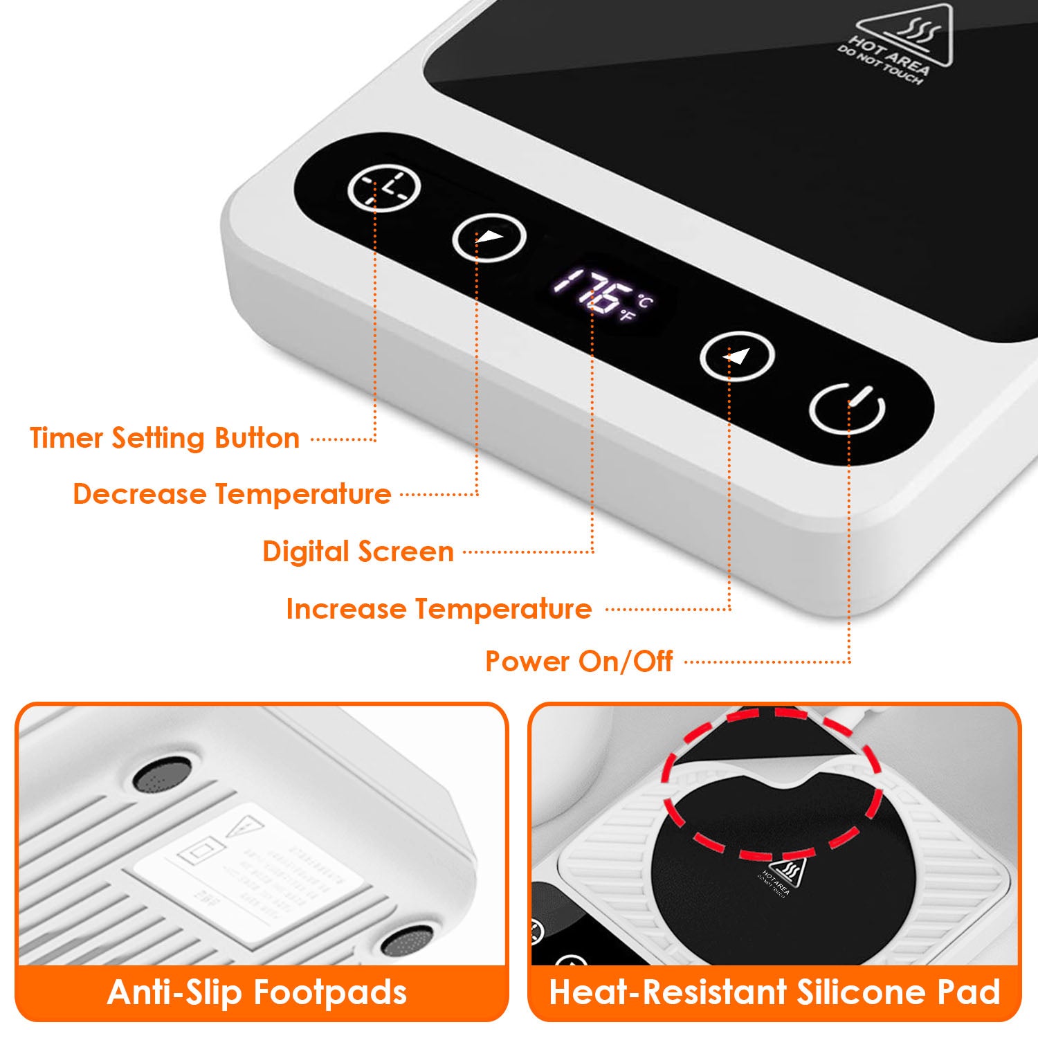 Smart Mug Warmer with 6 Temperature Levels