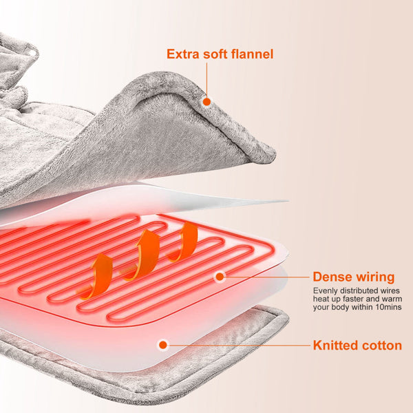 Weighted Neck Shoulder Heating Pad with 6 Heat 4 Timer Settings