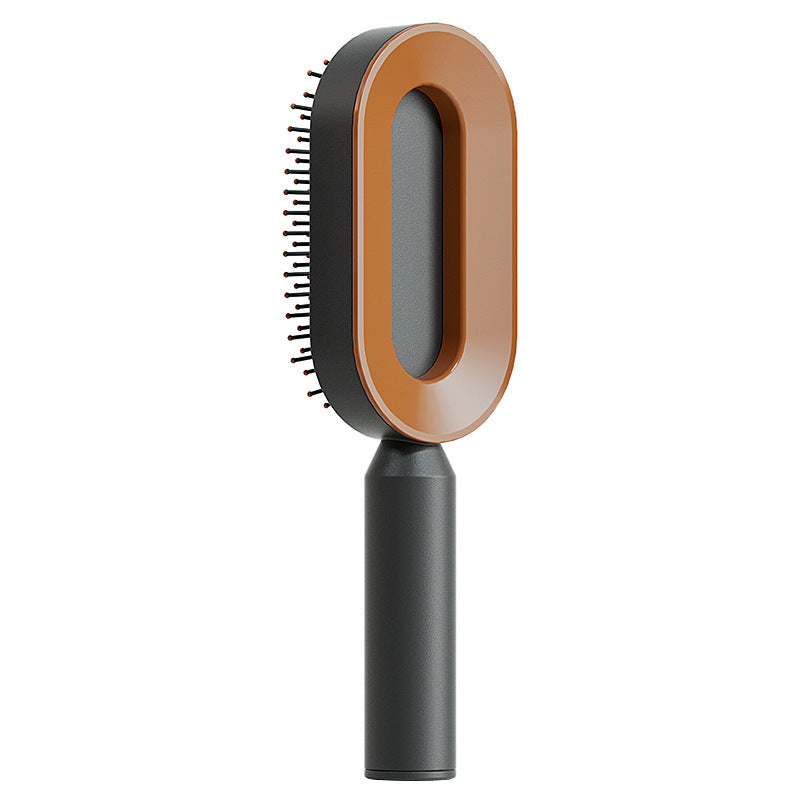 Self Cleaning Hair Brush with Scalp Massage & Detangling