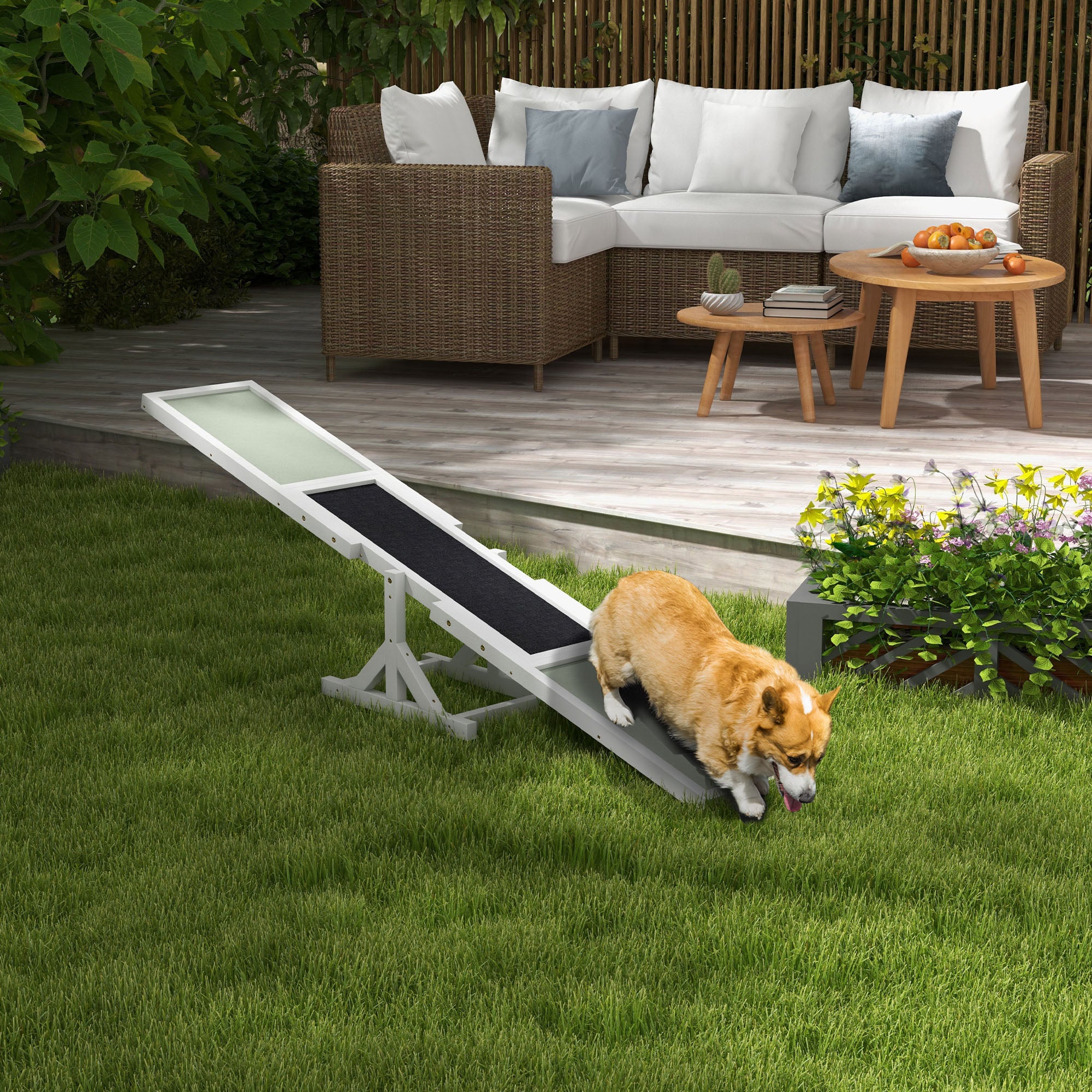 Professional Wooden Dog Agility Seesaw for Training and Exercise