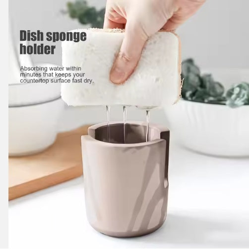 Premium Diatom Mud Sponge Rack Kitchen & Bathroom Sink Caddy