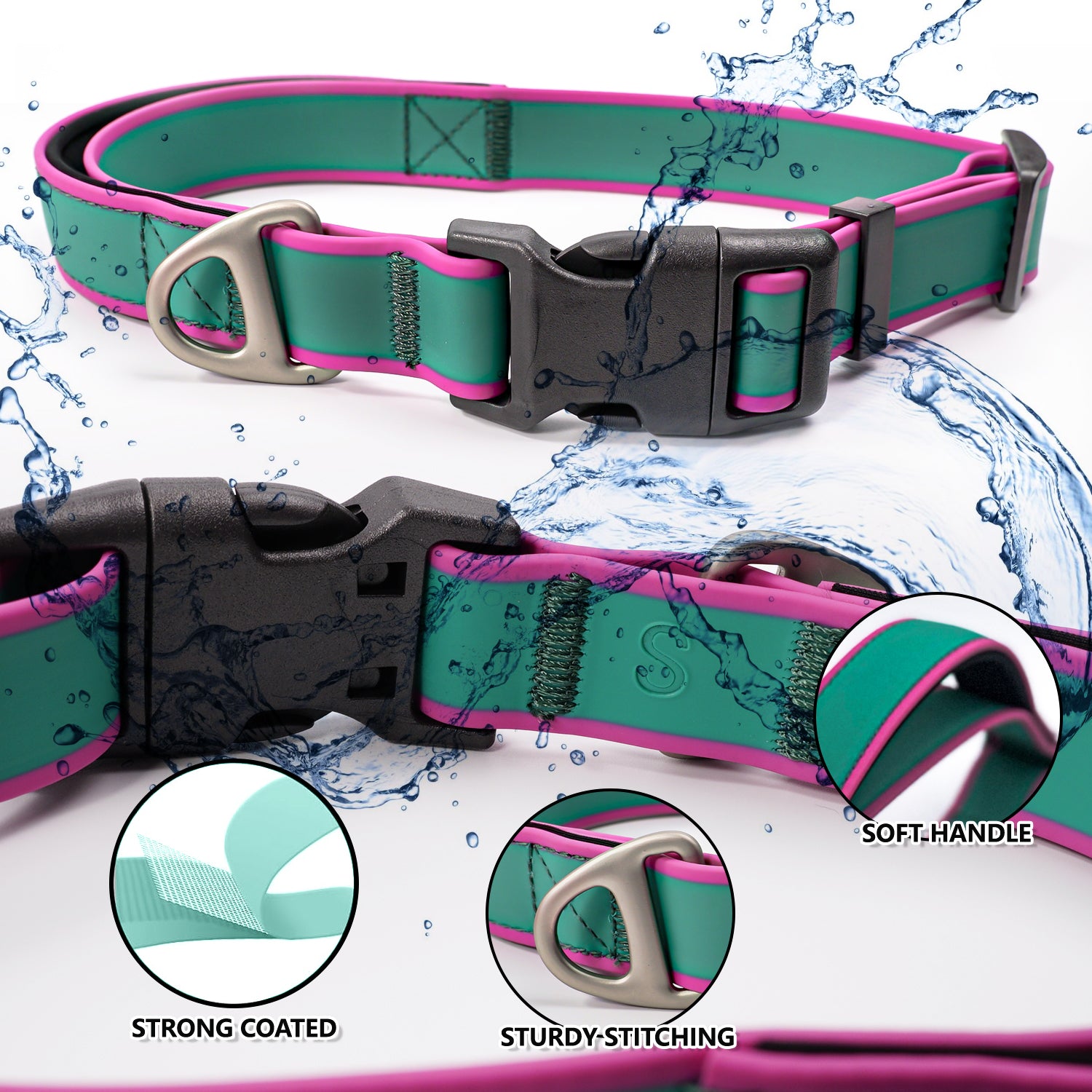 Premium Tactical Dog Collar Adjustable Durable Control Training