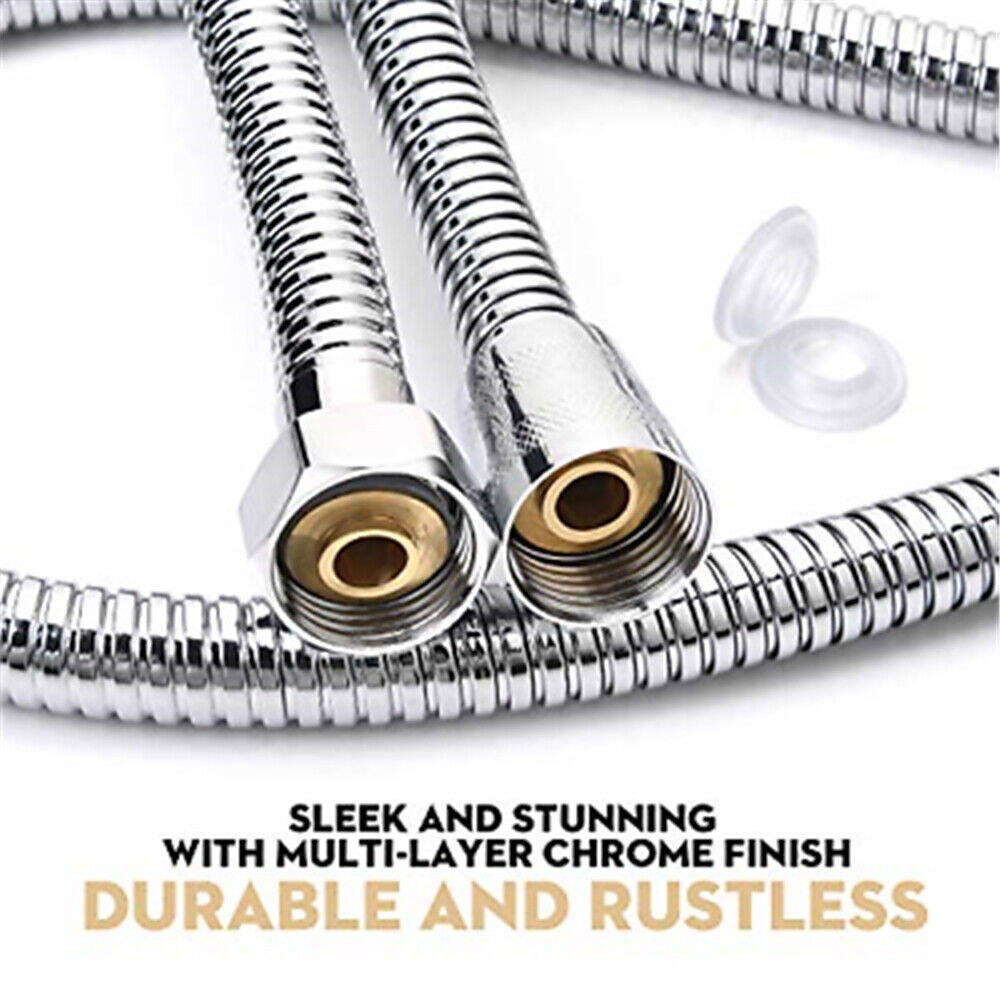 3m Stainless Steel Shower Hose Extra Long Anti-Twist 118 Inch