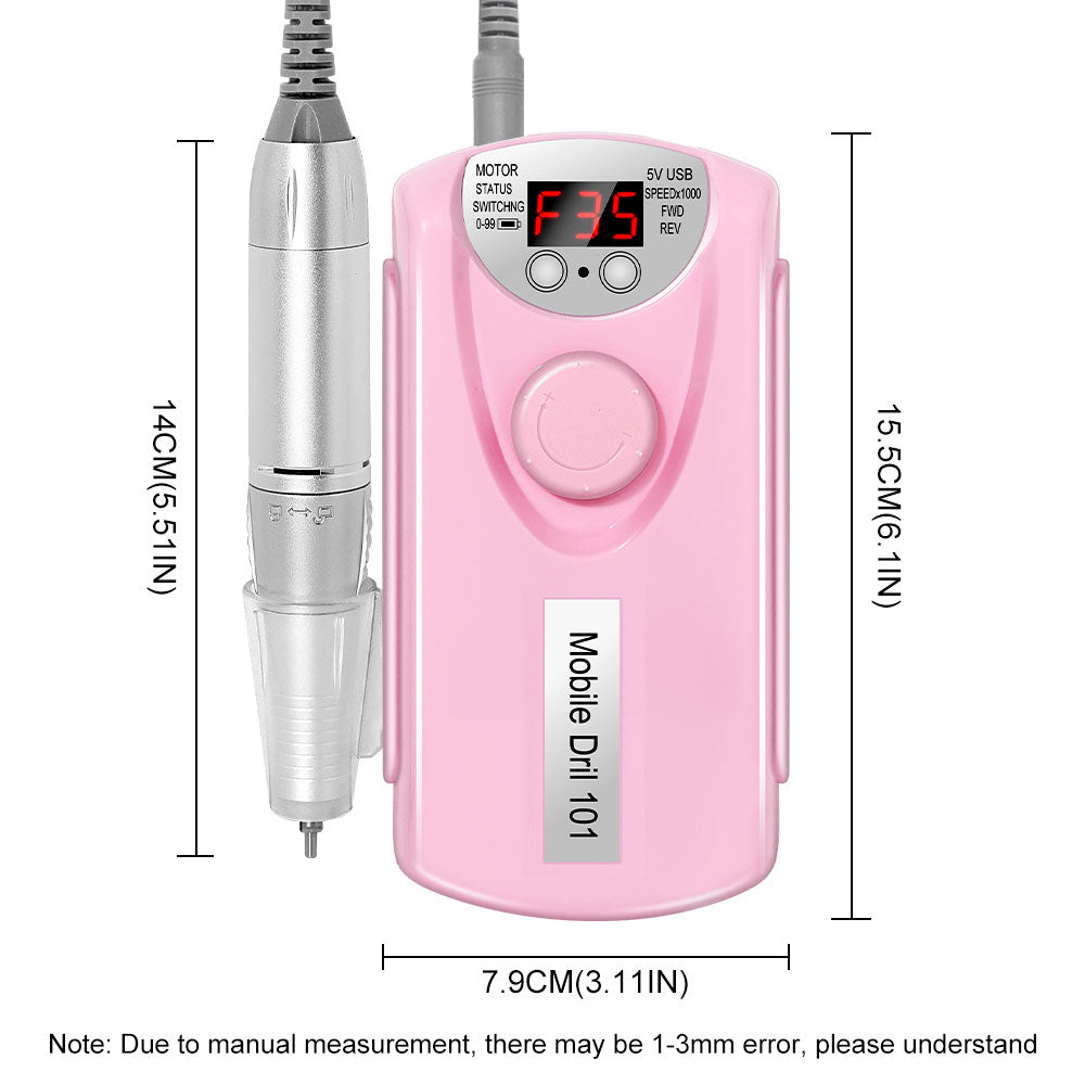 Professional 35000 RPM Rechargeable Nail Drill
