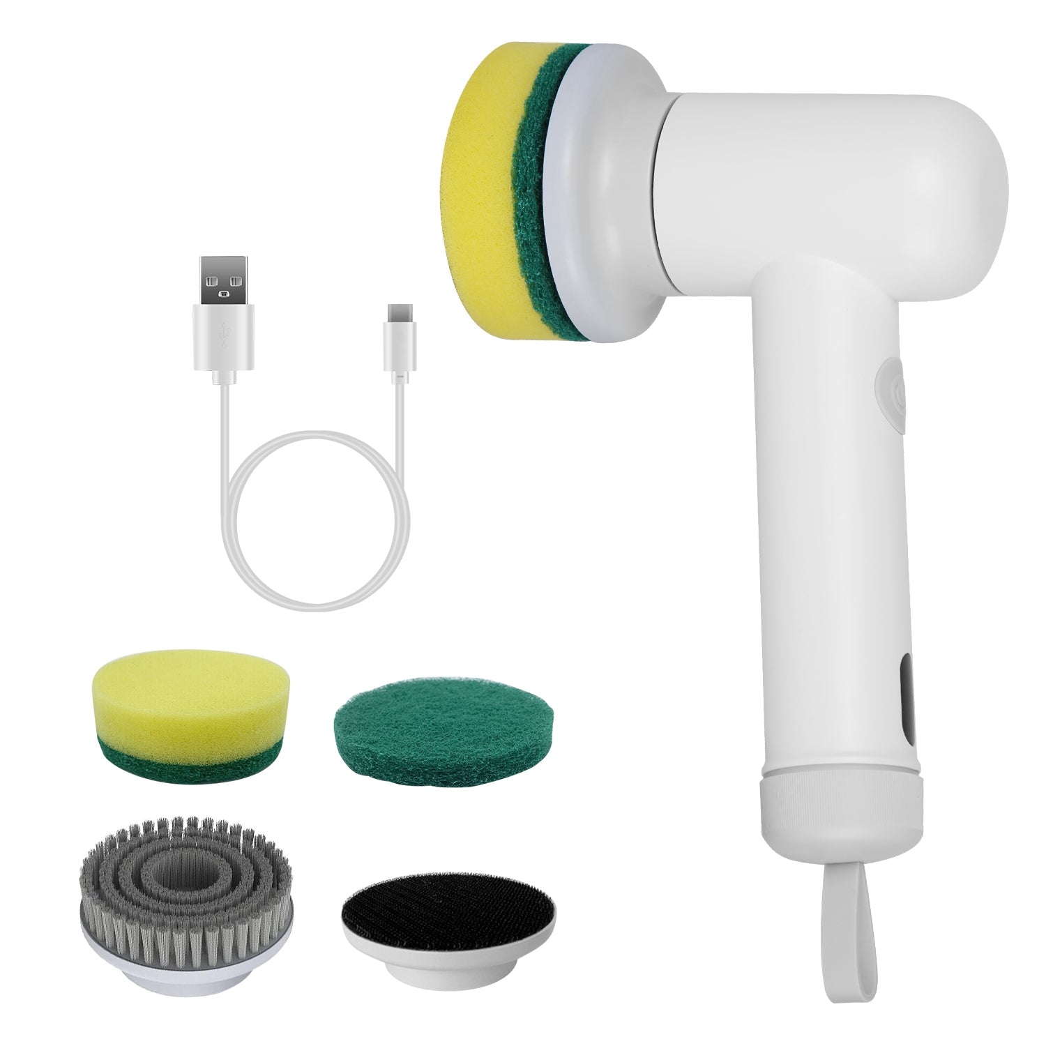 Electric Handheld Spin Scrubber Cordless Cleaning Brush