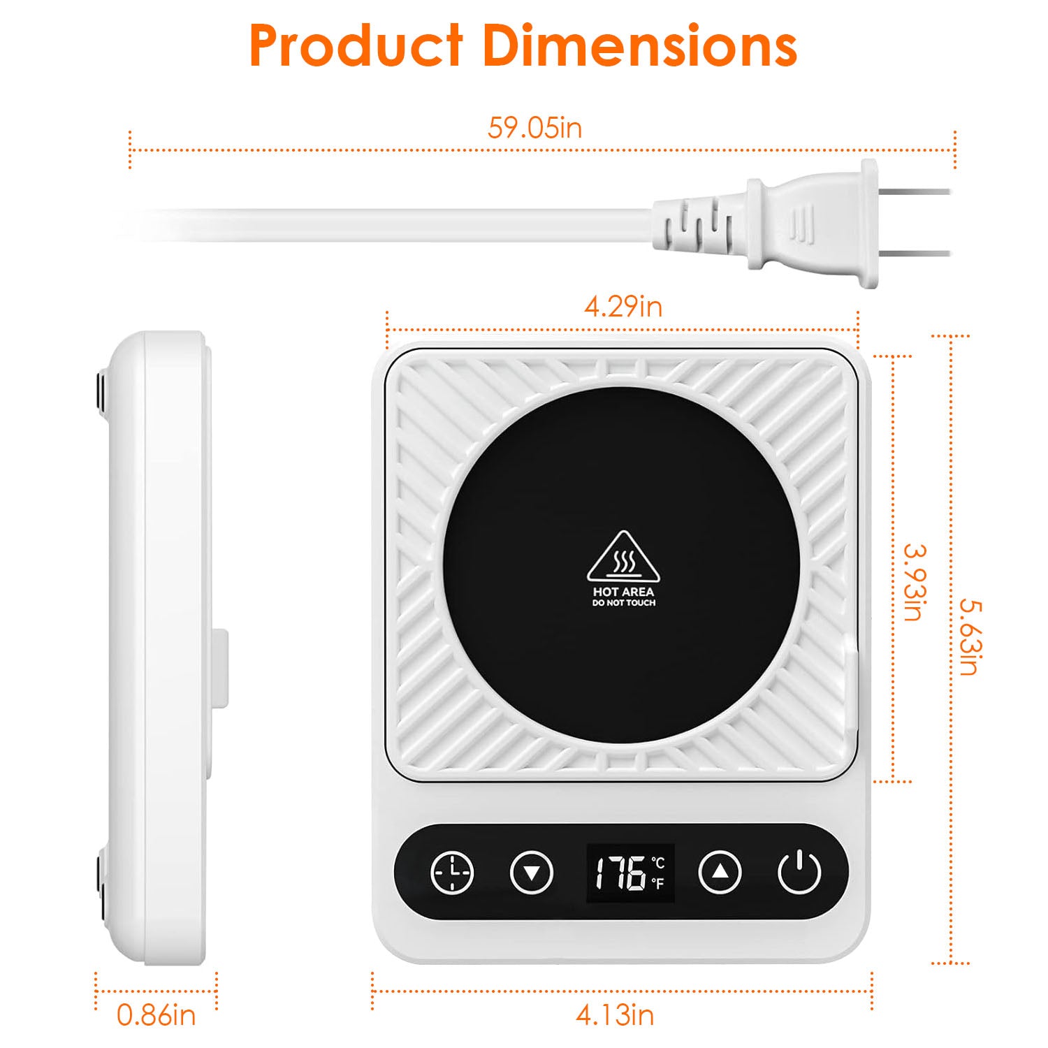 Smart Mug Warmer with 6 Temperature Levels