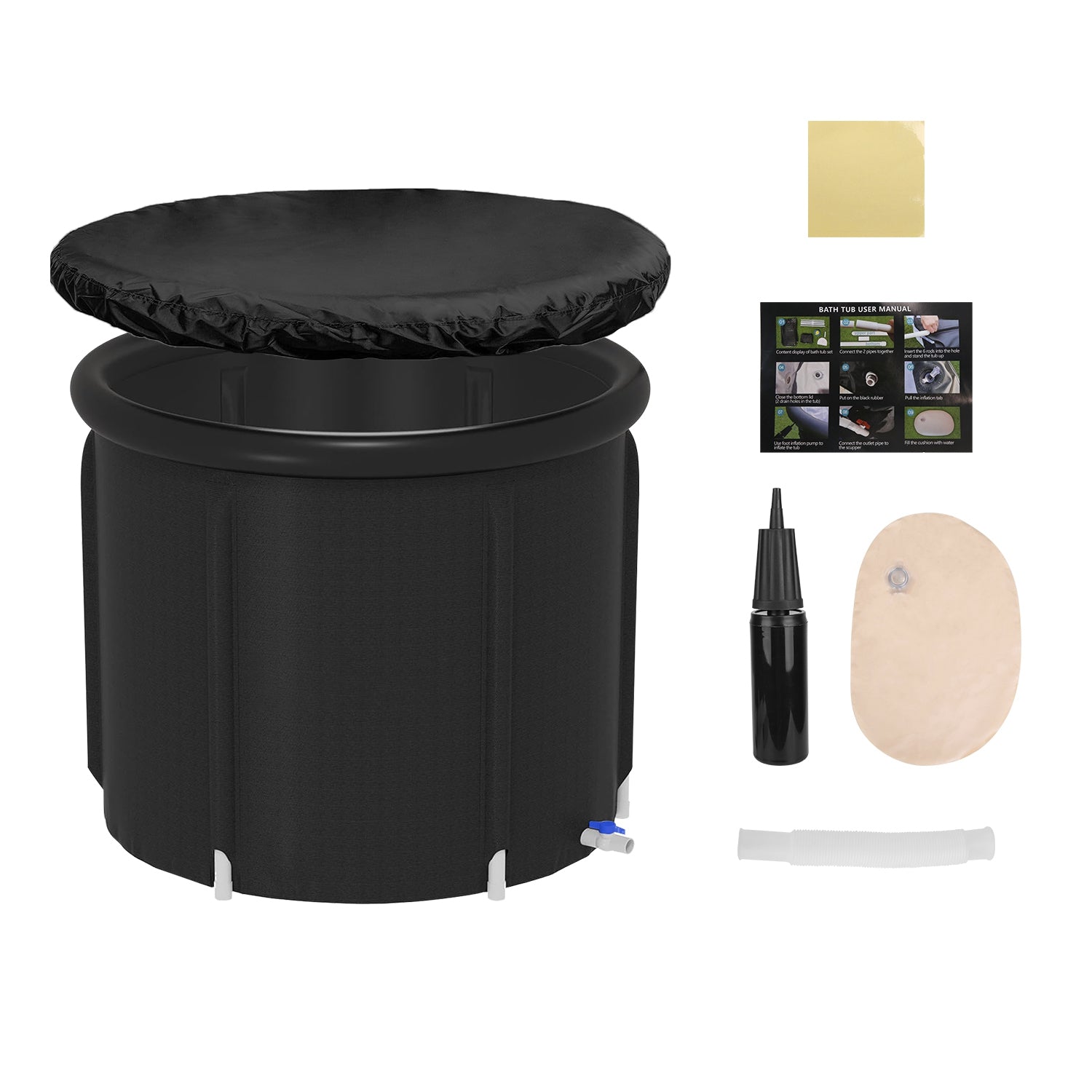 Premium Ice Bath Tub 97Gal Cold Plunge Portable Recovery Tub